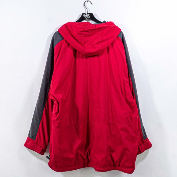 GAP Fleece Lined Pullover Anorak Jacket Hooded XL VTG Y2K Streetwear Gorpcore - Picture 2 of 10